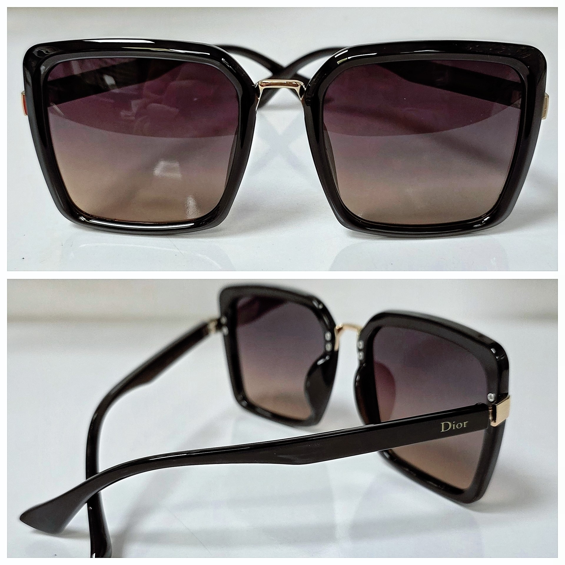 عینک آفتابی زنانه Dior پلارایز و uv400 سایز بزرگ